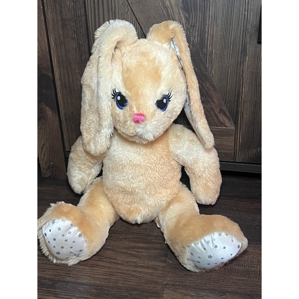 Build A Bear 16" Plush Bunny Rabbit Rotating Joints‎ Stars on Cheek Ears & Feet